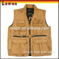 Wholesale work safety vest like leather fishing vest